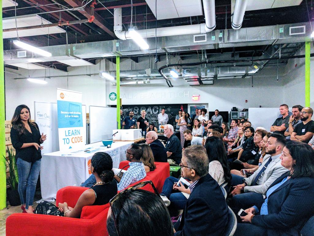 Our biggest Palm Beach Tech Meetup in March 2017, with