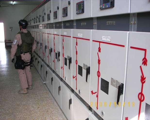 The current site assessment validated that the Al Hamdan 11 kv switchgear was operating and providing power to five of the thirteen distribution feeders.