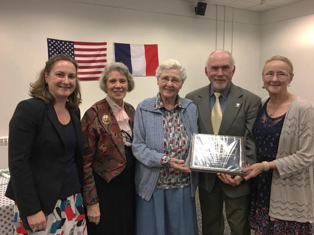 We have received an award from the University of Delaware s Department of Languages, Literatures and Culture-French Section, as French Advocate of the Year for working to preserve French history and