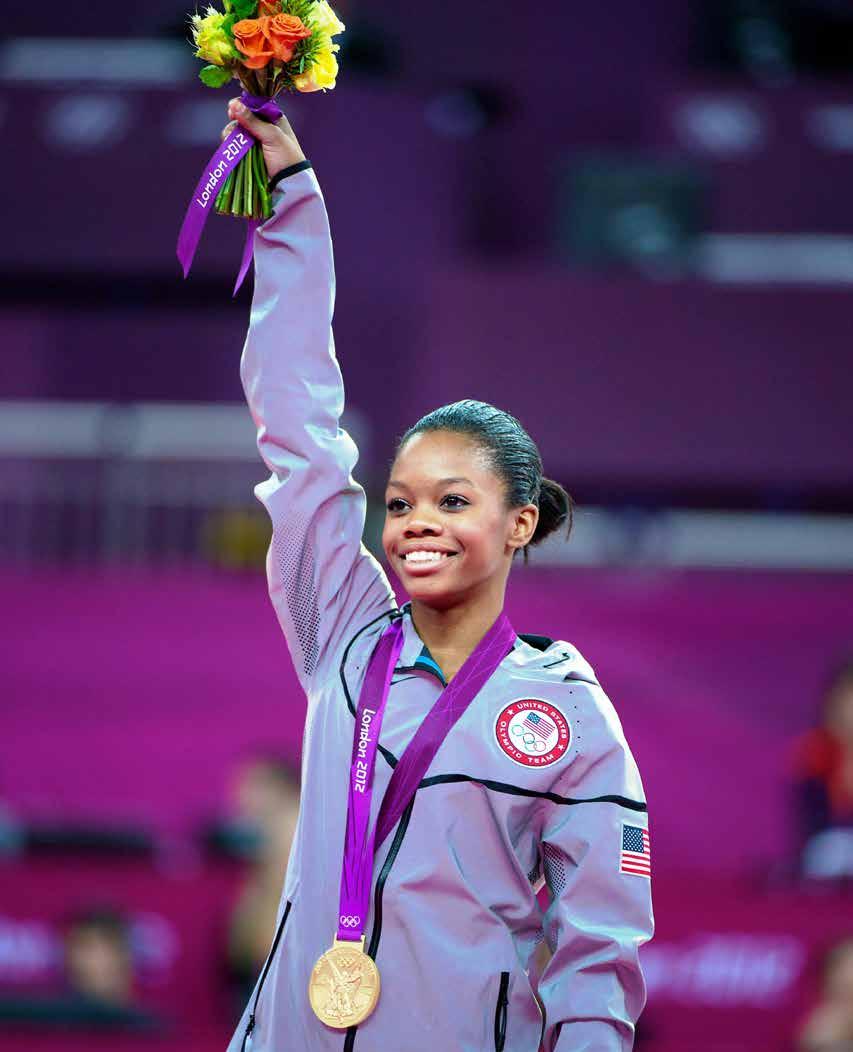 gabby By age 20, Gabby had competed in two Olympic games and won three gold medals with the U.S. women s gymnastics team.
