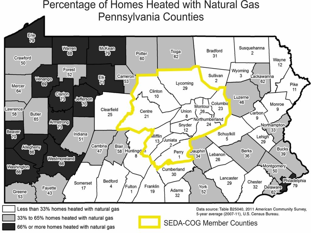 EXECUTIVE SUMMARY Overview of Project Pennsylvania is rich in natural gas resources, and since the Marcellus Shale formation has recently become accessible the volume of gas extracted in the state