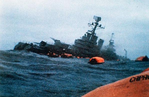 1982 1st MAY ARA Admiral Belgrano was an Argentine Naval Light Curser was sunk by HMS Conqueror by direct