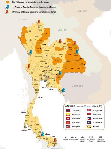 2. Merit on Decentralization Projects located in 20 provinces with lowest per capita income Kalasin, Chaiyaphum, Nakhon Phanom, Nan, Bueng Kan, Buri Ram, Phrae,