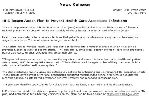 2009 HHS Action Plan in Response to GAO Data for action Adherence
