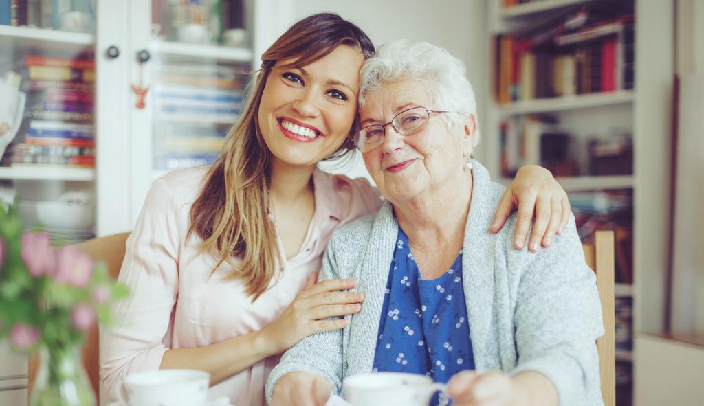 Home with Family as Caregivers Your loved one can stay home and have a family member as his/her caregiver.