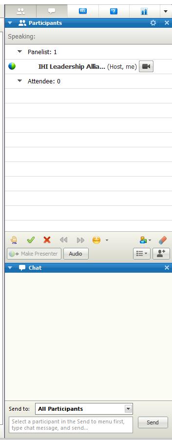 WebEx Quick Reference 2 Please use chat to All Participants for discussion & questions