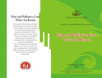 organizations Legislation to allow Local Self Government Institutions to take up palliative care activities