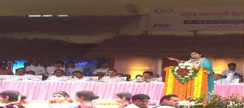 Sindhutai Shriram, President, Savitribai Cluster Level Federation graced the event with their presence.