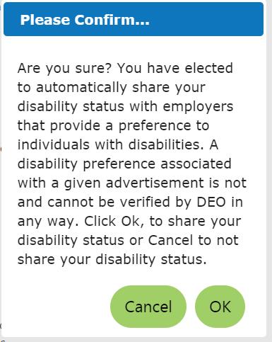 Disability Status: Registration If you