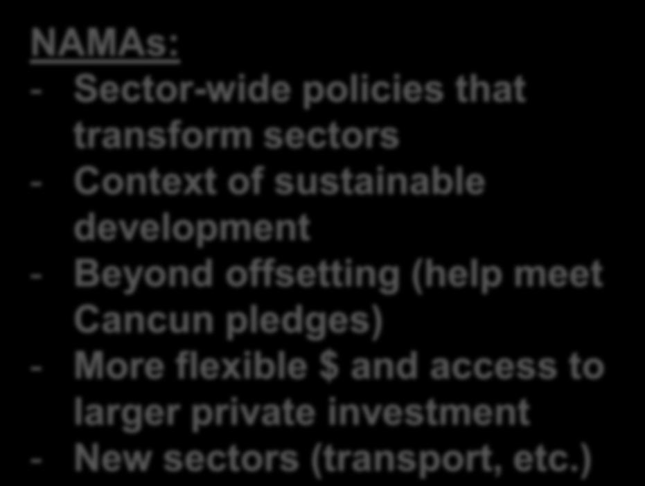 - More flexible $ and access to larger private investment - New sectors (transport, etc.