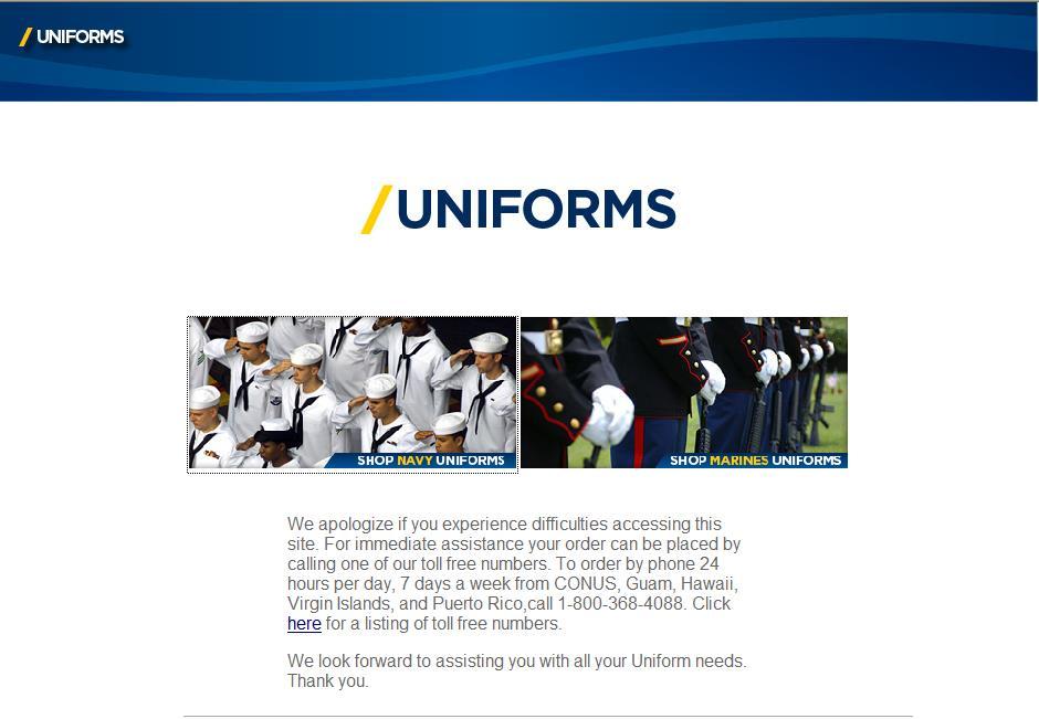 Choose Navy Uniforms