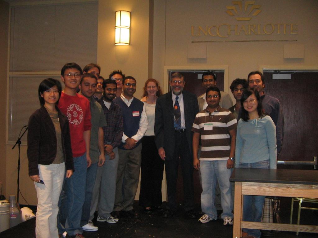 Nobel Laureate Bill Phillips with the SPIE Student Chapter Group at UNC Charlotte A total of 334 people (about 250 high school kids) attended the event which was the largest in terms of the