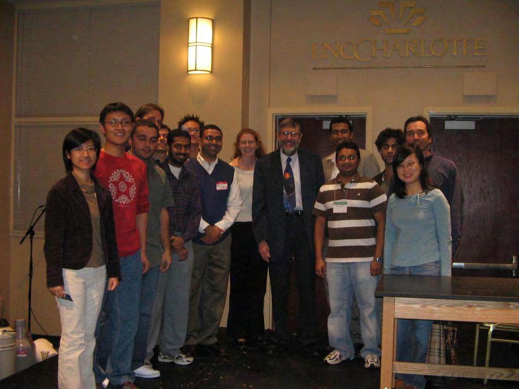 Nobel Laureate Bill Phillips with the SPIE Student Chapter Group at UNC Charlotte A total of 334 people (about 250 high school kids) attended the event which was the largest in terms of the