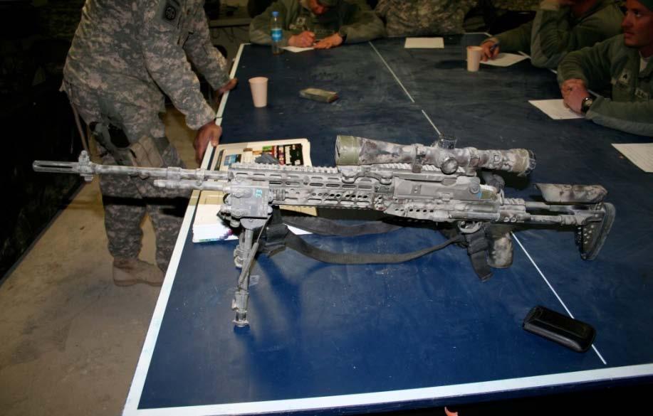 M14 ENHANCED BATTLE RIFLE NET remains critical to shooter/maintainer proficiency / Many types of units use this weapon.