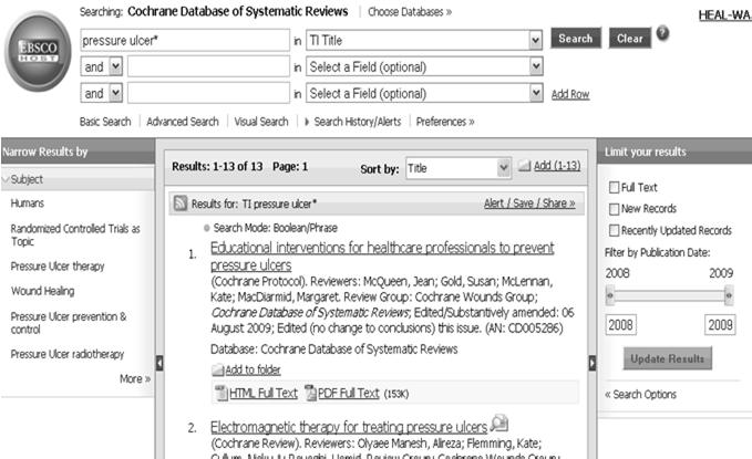 Cochrane Database of Systematic Reviews Gold