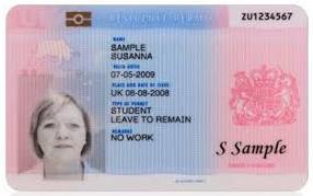 This visa is called a Biometric Residence Permit (BRP) and, as shown in the above photo, it is a bit like a credit card or driving licence and will contain your photograph and biometric information.