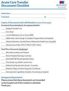 Capabilities Checklist Medication