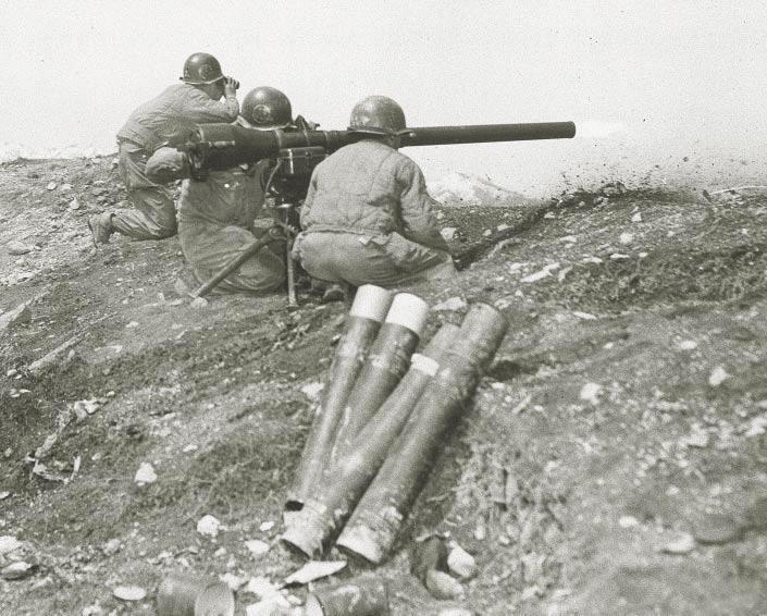 JFQ FORUM ROK infantrymen firing recoilless rifle, June 1952. AP/ Wide World Photos Available to fire reinforcing missions was 96 th Field Artillery, a 155mm howitzer battalion.