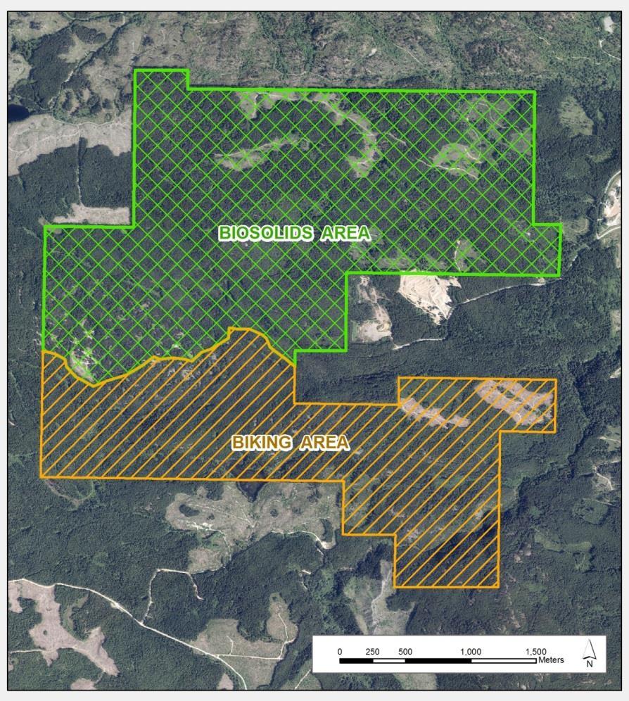 Figure 2 - Schedule A - RDN and NMBC Agreement (Biosolids Area and Biking Area) 2.
