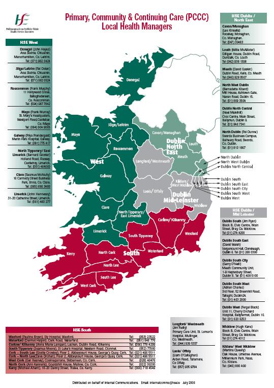 Primary, Community & Continuing Care Primary Community and Continuing Care (PCCC) provides health and personal social services in health facilities and communities all over Ireland.