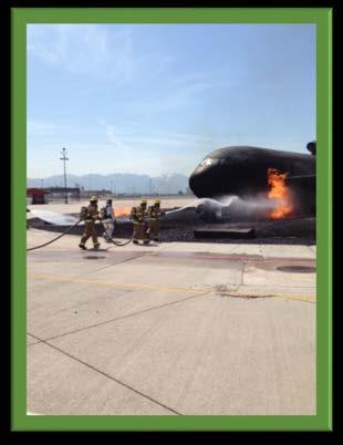 In addition to their firefighter and paramedic training, ARFF members must complete 40 hours of specialized training annually.