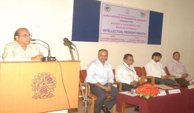 1. A Report on IPR awareness program conducted by PIC-KSCST at Bapuji Institute of Technology, Davanagere on 6 th April,.