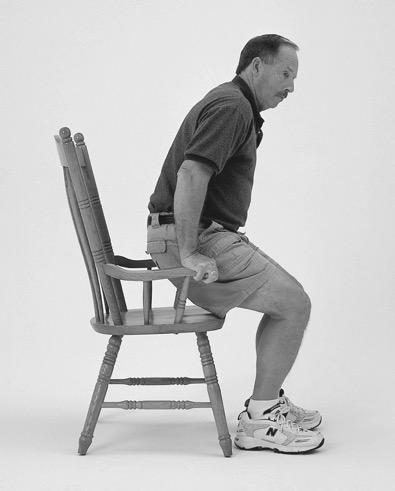 Preoperative Checklist (8) Armchair Push-Ups This exercise will help strengthen your arms for walking with crutches or a walker.