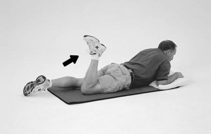 Postoperative Care (10) Prone Knee Flexion Stretch Bring heel toward buttocks as far as