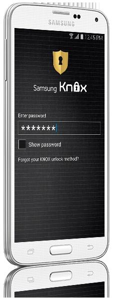 Samsung Knox SEPARATION OF COMPANY AND PERSONAL APPS AND DATA SECURE