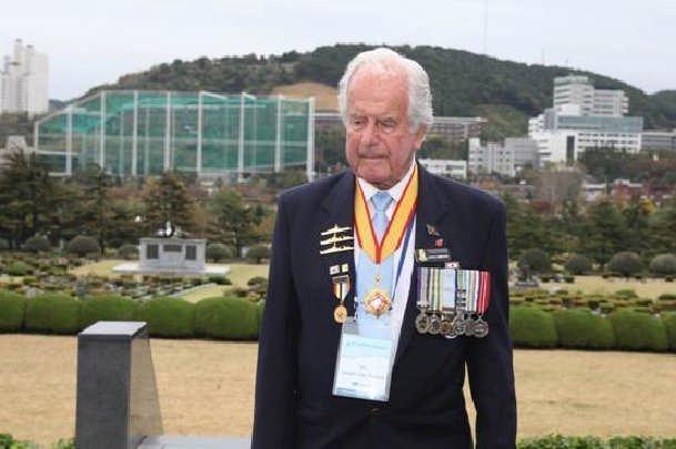 Veteran John Simmons from Australia was present as coordinator of the Australian contingent. John served in the Royal Australian Navy in Korean waters during all three years of the Korean War.
