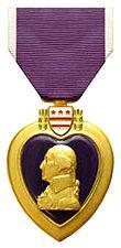 497th Bomb Group Distinguished Flying Cross and Other Medals 50 Purple Heart Purple Heart Ribbon The Purple Heart is awarded for being wounded or killed in any action against an enemy of the United