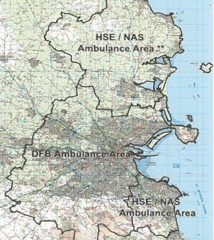 It was explained to the Review Team by Dublin Fire Brigade that the National Ambulance Service funds 11 of the 12 ambulances only, which are all the ambulances other than one ambulance based in