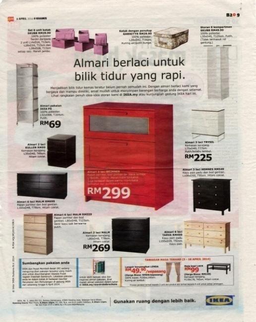 Penterjemahan Gaya Bahasa daripada Bahasa Inggeris kepada Bahasa Melayu dalam Baris Kepala Iklan Haslina Haroon atau peti harta karun tetapi chest of drawers iaitu almari berlaci.