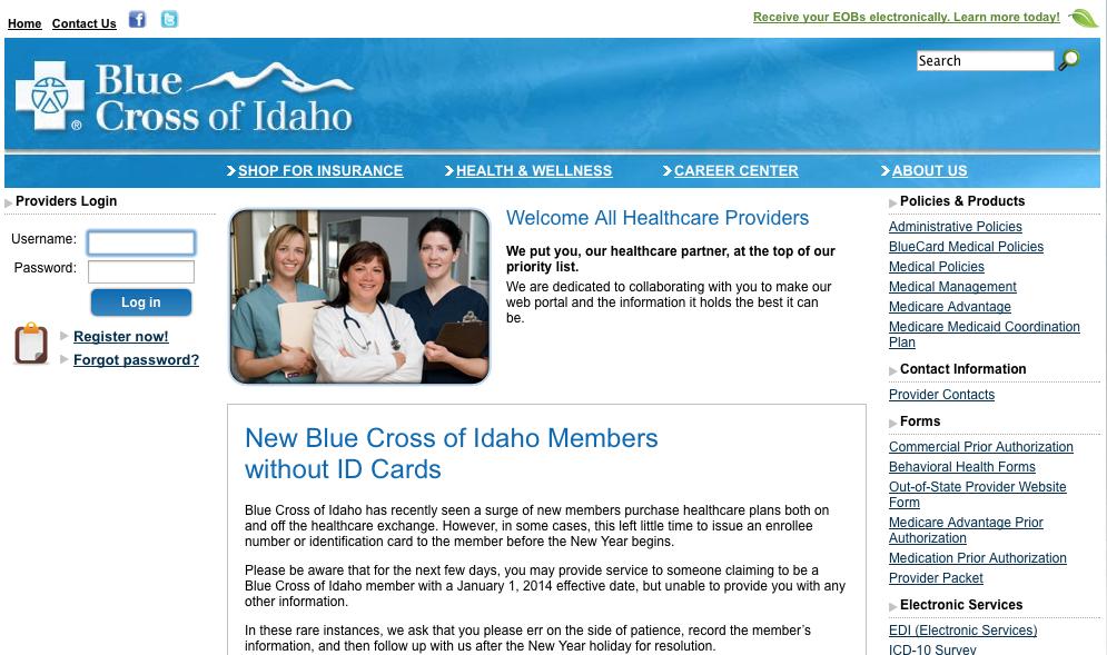 True Blue Special Needs Plan Mandatory Testing Blue Cross of Idaho is proud to announce the expansion of benefits for our True Blue Special Needs Plan (HMO SNP).