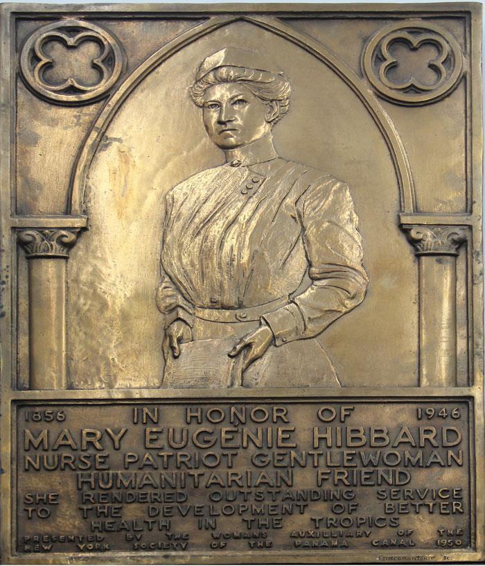 Plaque in honour of Mary Eugenie Hibbard (1856-1946) at the Interoceanic Canal Museum, Panama.