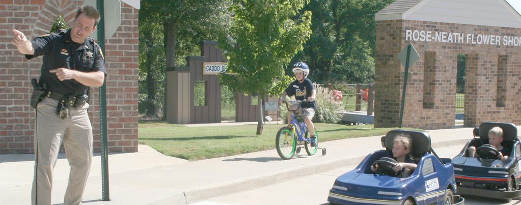 Students are taught the importance of being safety minded, especially when riding bikes and walking in their neighborhoods.