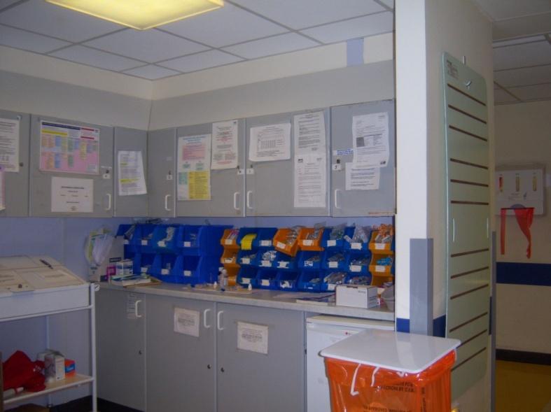 ERU CLEAN PREP AREA Before Improvements Clear, accessible worktops for drug preparation Clean