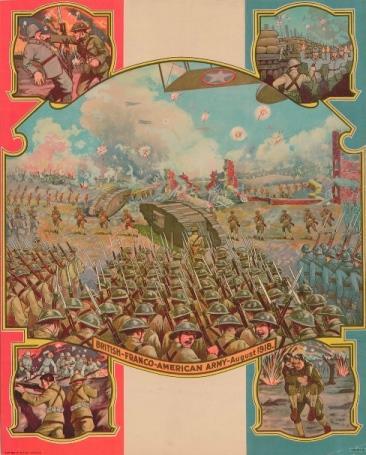 A commemorative illustration of the success of the battles in August 1918. Image: Library and Archives Canada e010696883-v8 It was limited in scope, advanced the line incrementally no further than 2.