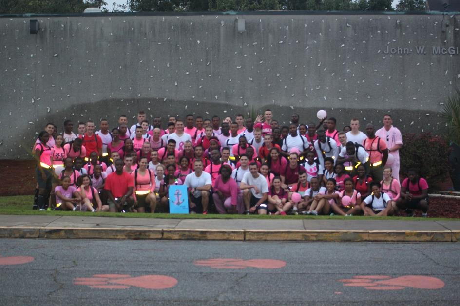 Breast cancer awareness PINK run In support of a family member of the unit