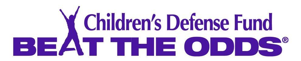 2015 OHIO SCHOLARSHIP ELIGIBILITY AND GUIDELINES Submission Deadline: Friday, May 30, 2014 The Children's Defense Fund's Beat the Odds Scholarship Program honors, celebrates, and rewards outstanding