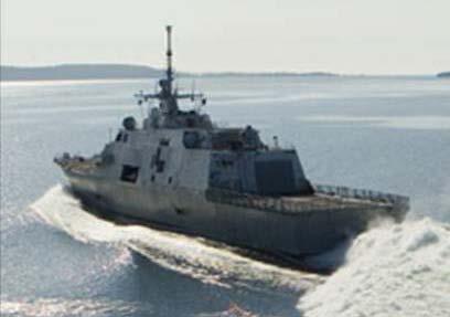 Naval and Joint Force multiplier Provides operational flexibility Fully netted LCS 1 variant Lockheed Martin Prime Shipyard: Marinette Marine, Wisconsin Steel semi-planing monohull LCS 2 variant