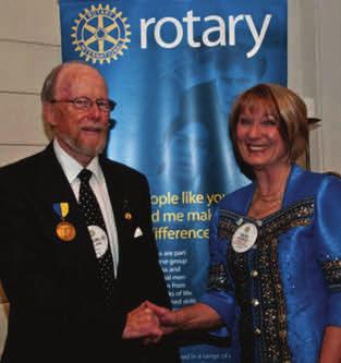 PP Ray Dunn Pam Hook AG PP Libby Furner RC of Highton PP Don Allen (PHF sapphire) for his services to the Rotary Club of Highton as Club Secretary 2012 2012.