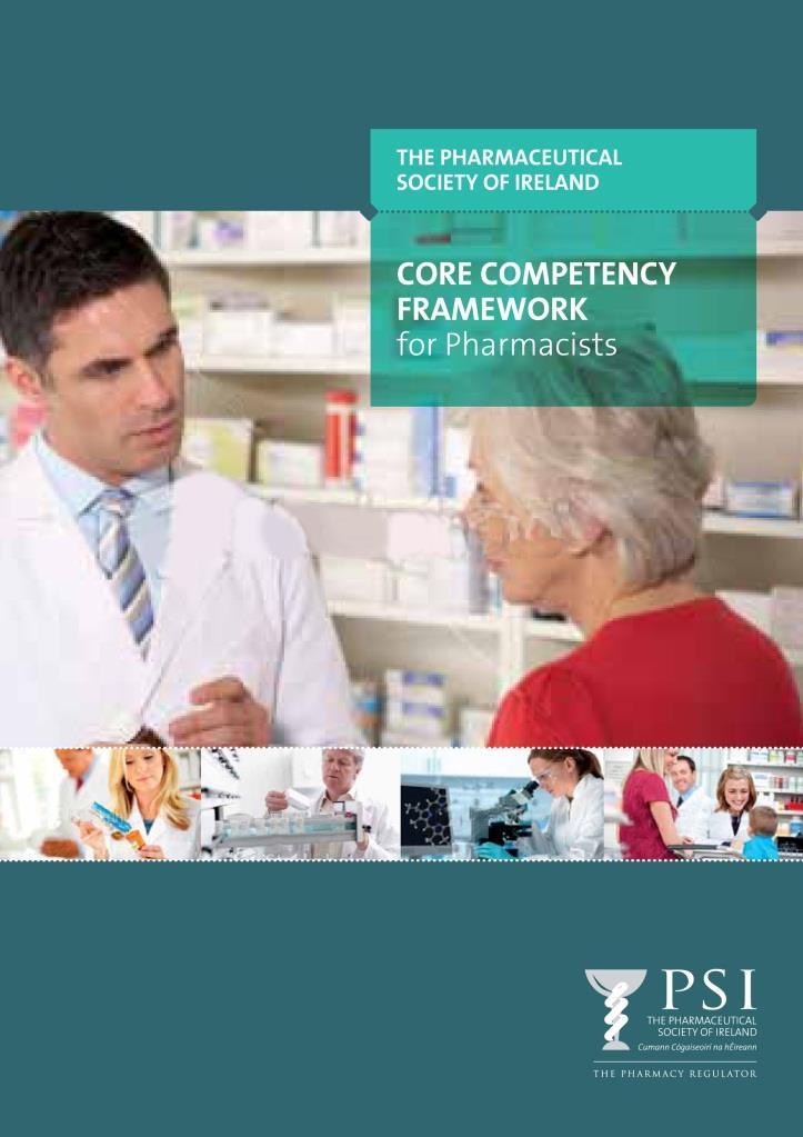 Reflection guided by the Core Competency Framework for Pharmacists within context of practice environment Domain Professional practice Personal skills Supply of medicines Safe and rational use of
