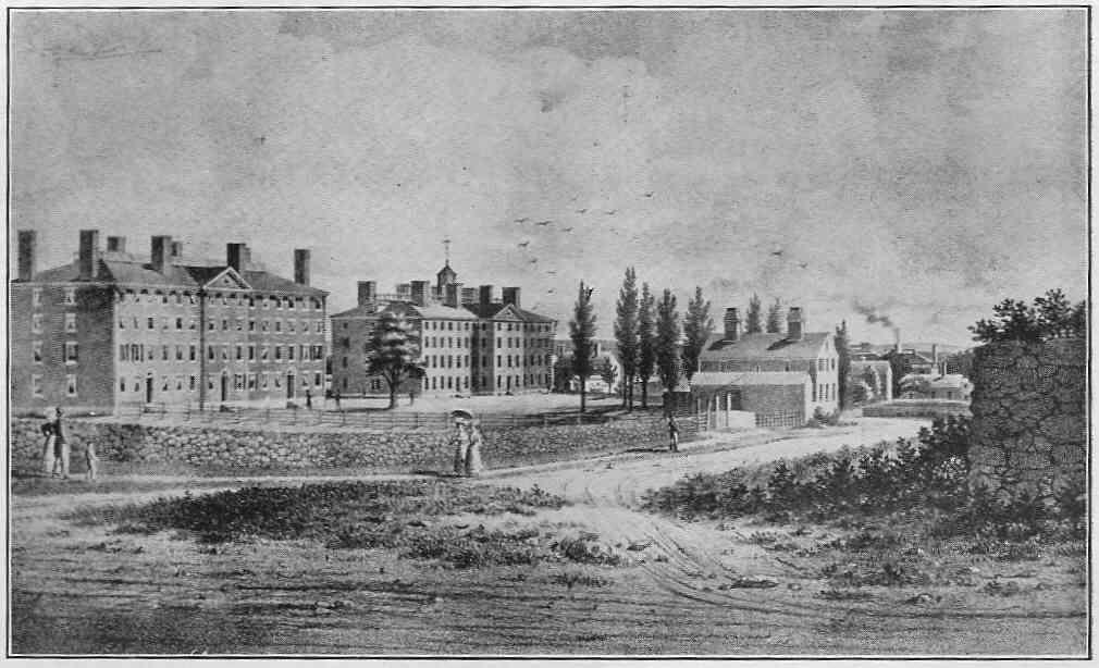 Weiner 7 Figures Figure 1. Brown University in 1825. Hope College on the left. Image in Weeden, William B. 1910.