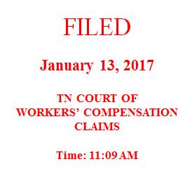 ) ) EXPEDITED HEARING ORDER DENYING REQUESTED BENEFITS This matter came before the undersigned Workers Compensation Judge on January 10, 2017, on the Request for Expedited Hearing filed by Deonya