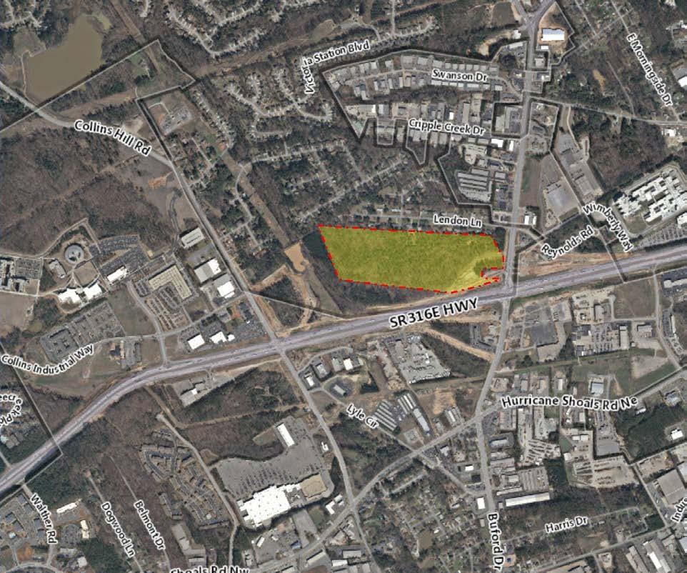COMMERCIAL AAGE *79,108 SITE SR 20/BUFORD DR NE SR 316 E HWY *44,375 *53,470 HIGHLIGHTS Large commercial development site Located on busy Gwinnett County