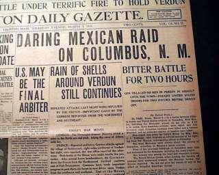 Homeland Security and Intervention Pancho Villa s Raid on Columbus and the