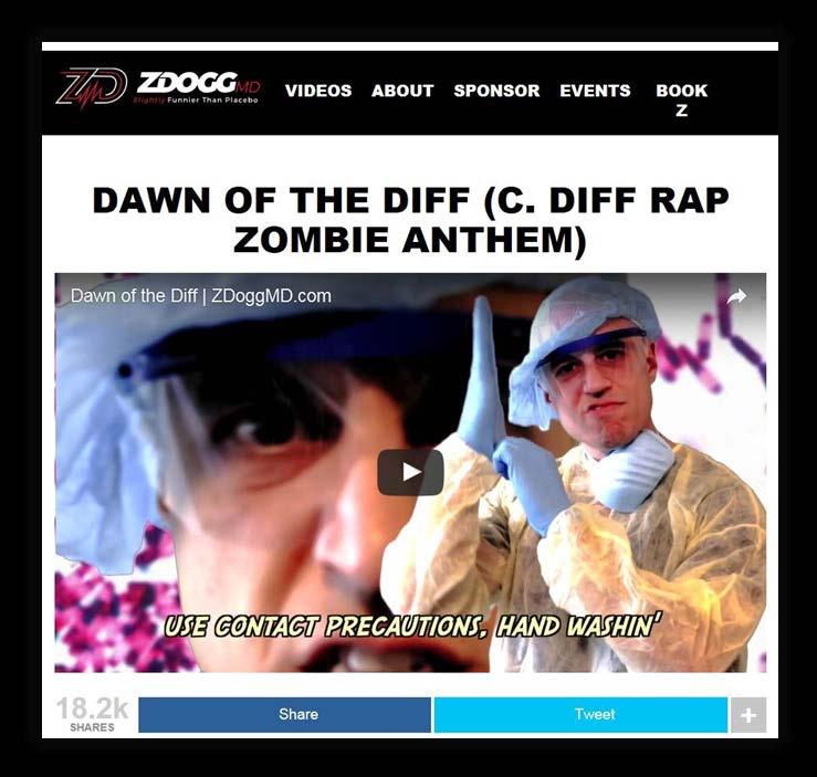 Optional Tools and Resources (cont.) Dawn of the Diff (C. diff Rap Zombie Anthem Video) (2.02). This is a selfdescribed silly rap video from ZDoggMD (Dr.