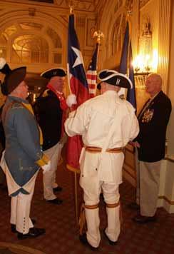 Callanan spoke briefly about the involvement of the color guard at the