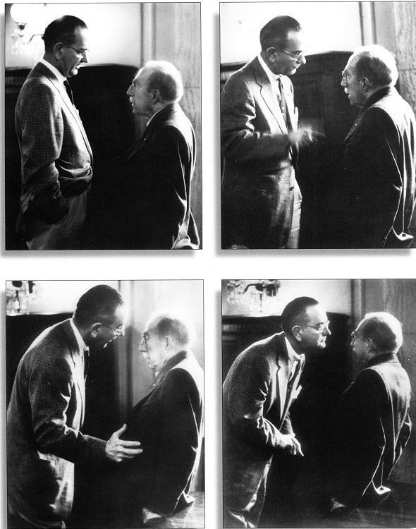 The Johnson Treatment LBJ was known for his persuasive capability. He would grab your lapels or shoulders and get in your face. He rewarded people with praise and punished his enemies.